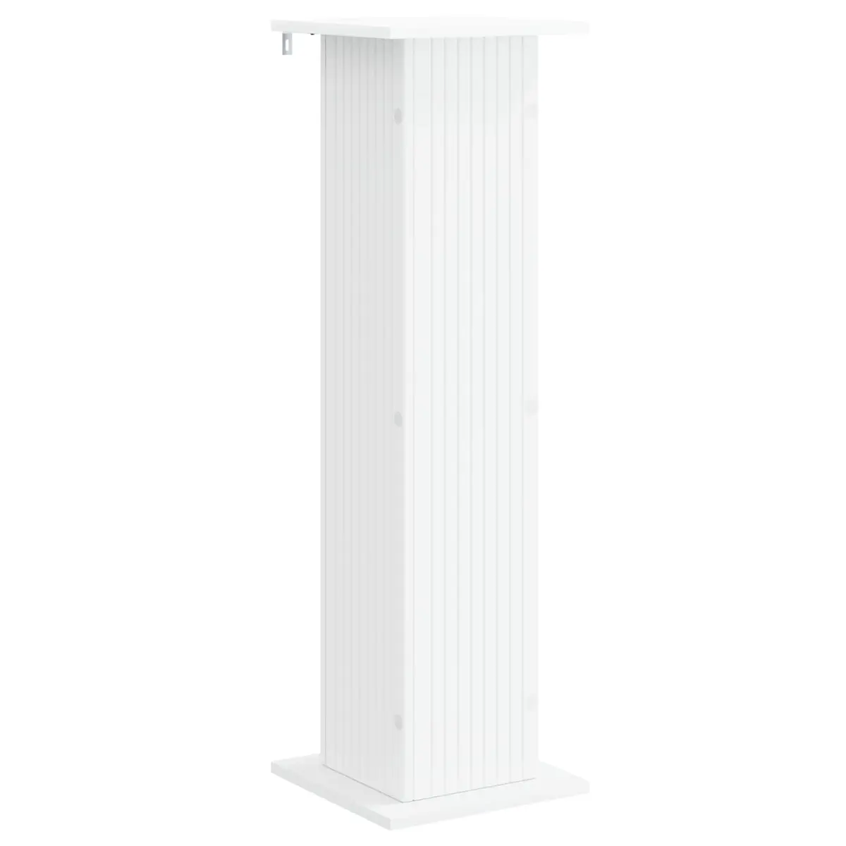 Plant Stand 2 Pieces White Indoor Display Riser Engineered Wood Home Garden