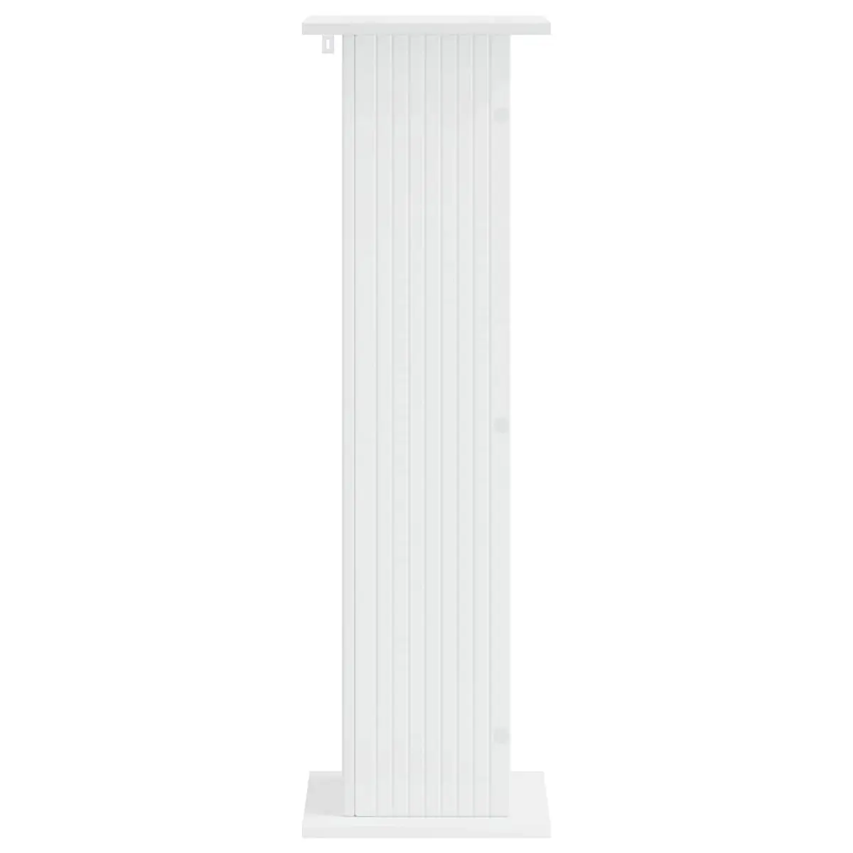 Plant Stand 2 Pieces White Indoor Display Riser Engineered Wood Home Garden