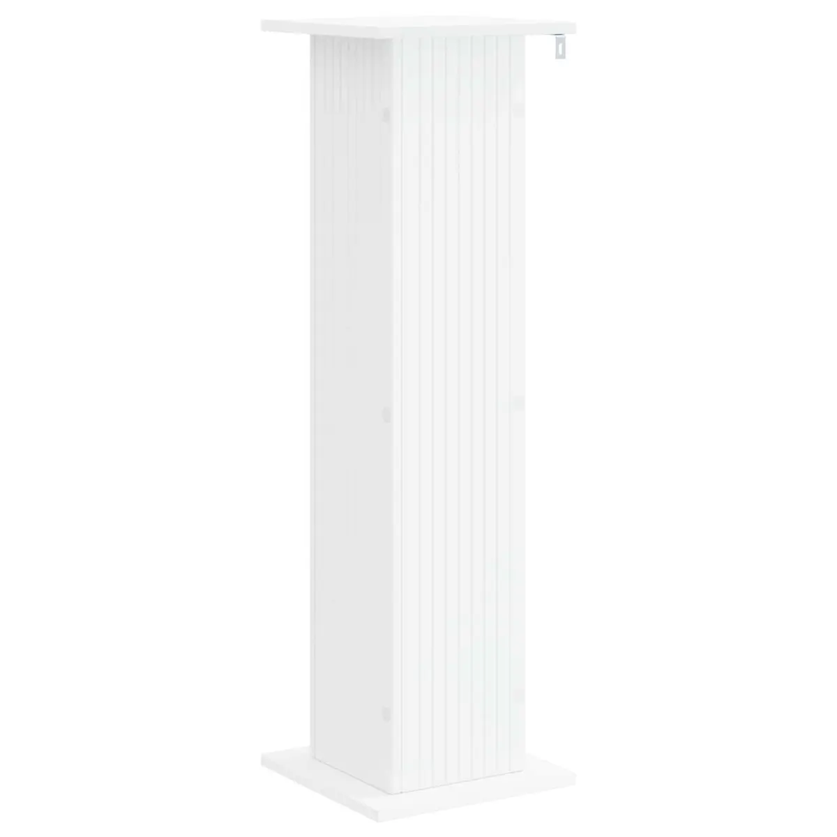 Plant Stand 2 Pieces White Indoor Display Riser Engineered Wood Home Garden