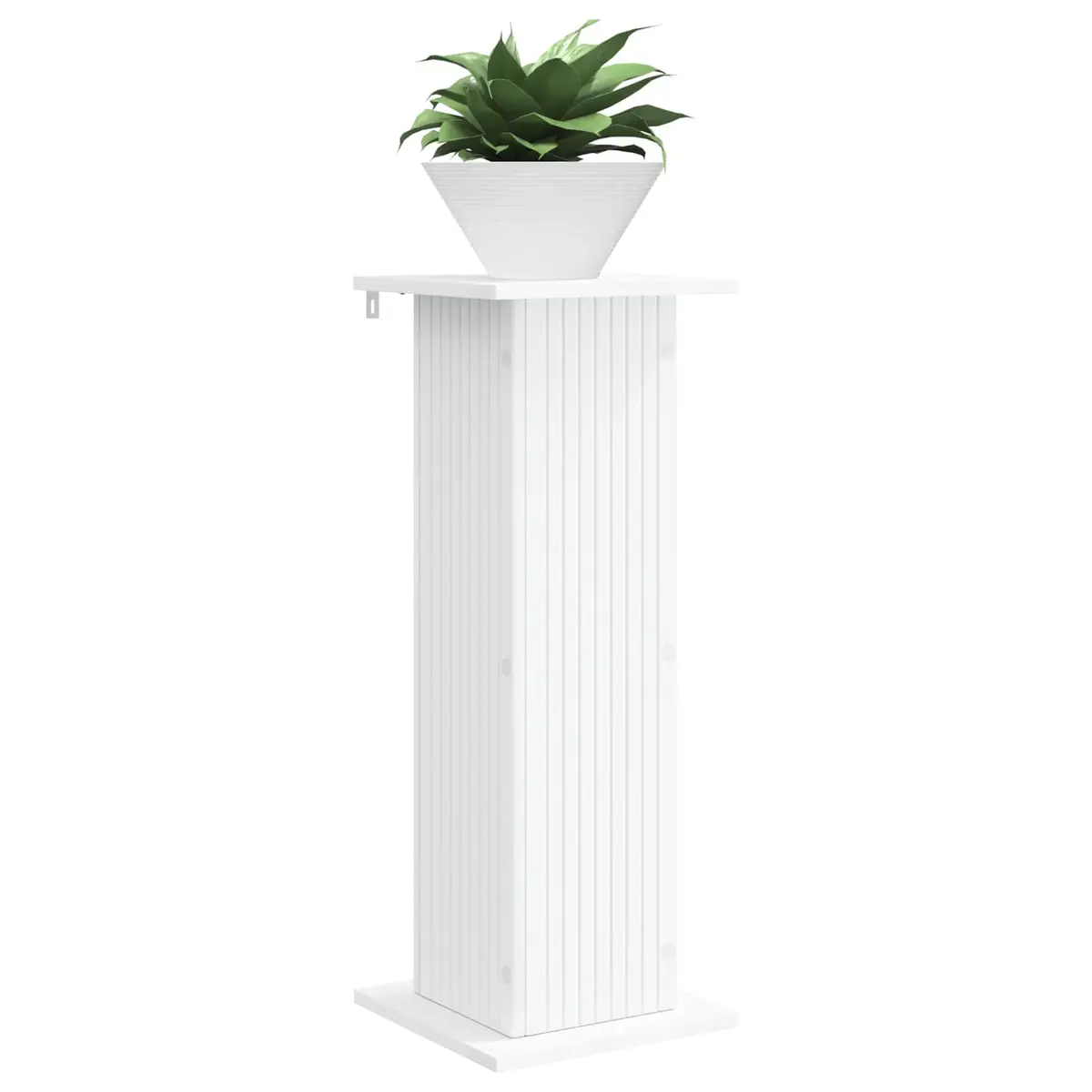 Plant Stand 2 Pieces White Indoor Display Riser Home Garden Décor 30.5 x 30 x