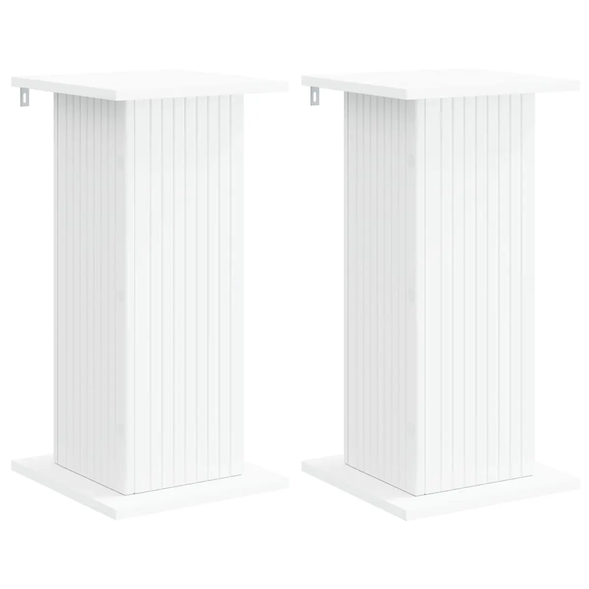 Plant Stand Modern Indoor Display Shelving Unit White 2 Pieces