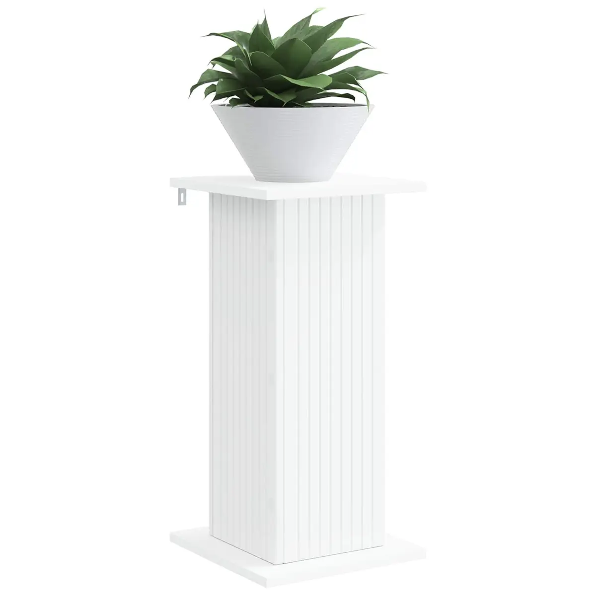 Plant Stand Modern Indoor Display Shelving Unit White 2 Pieces