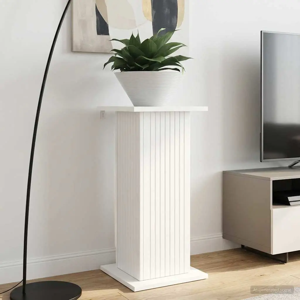 Plant Stand Modern Indoor Display Shelving Unit White 2 Pieces