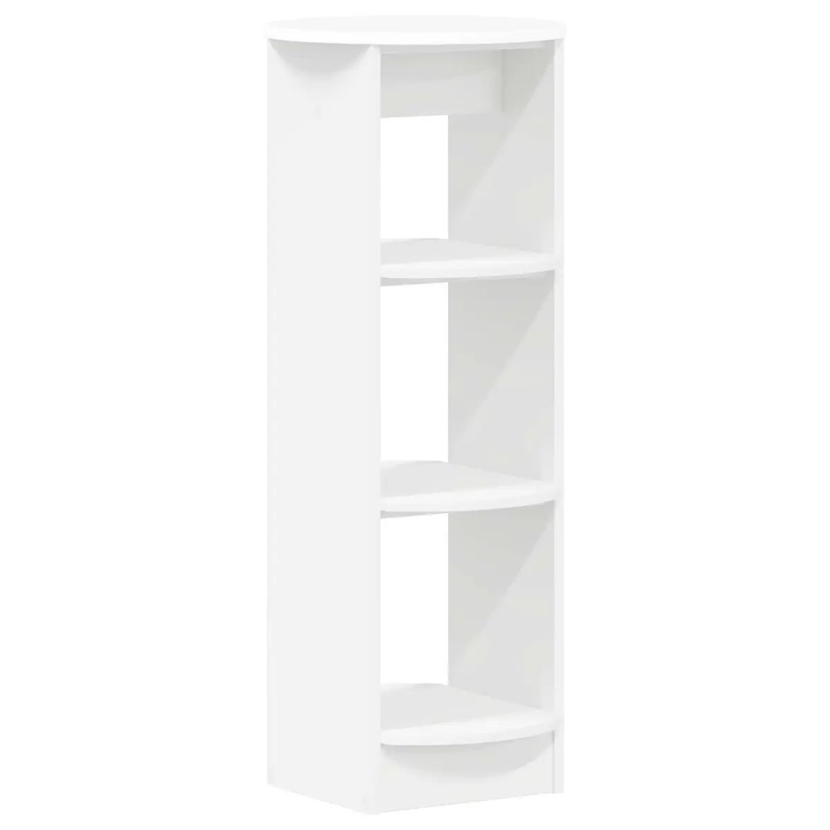 Side Cabinet White Engineered Wood 40x40x100cm