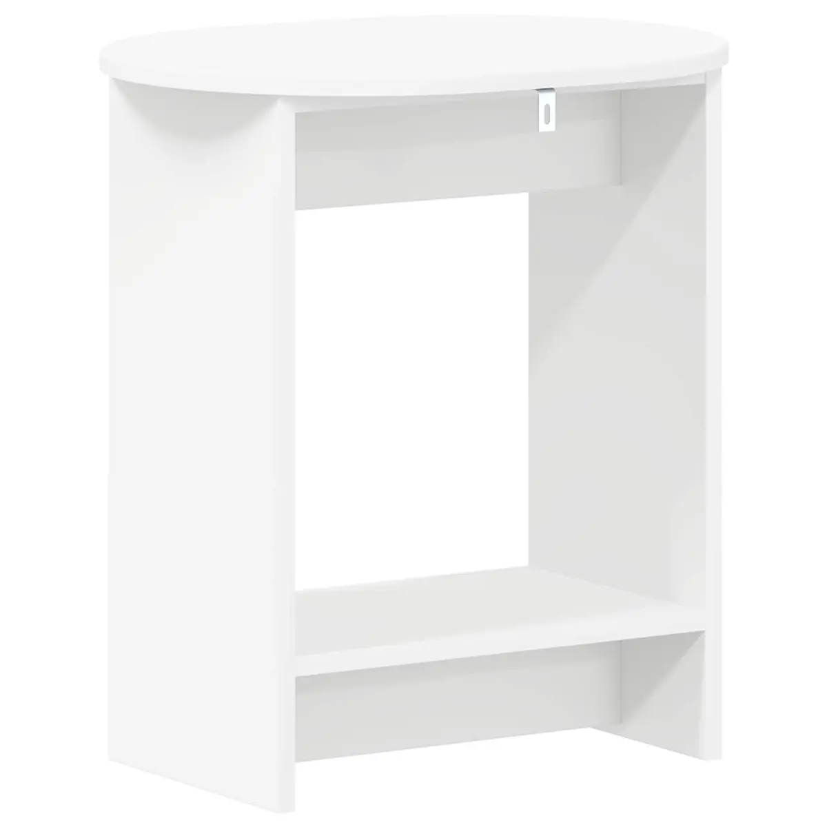 White Side Table End Table Accent Living Room Bedroom Nightstand 50x39.5x55cm