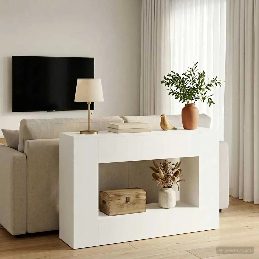 Console Table 101 x 29 x 74 cm Entryway Living Room Storage Shelves Drawers