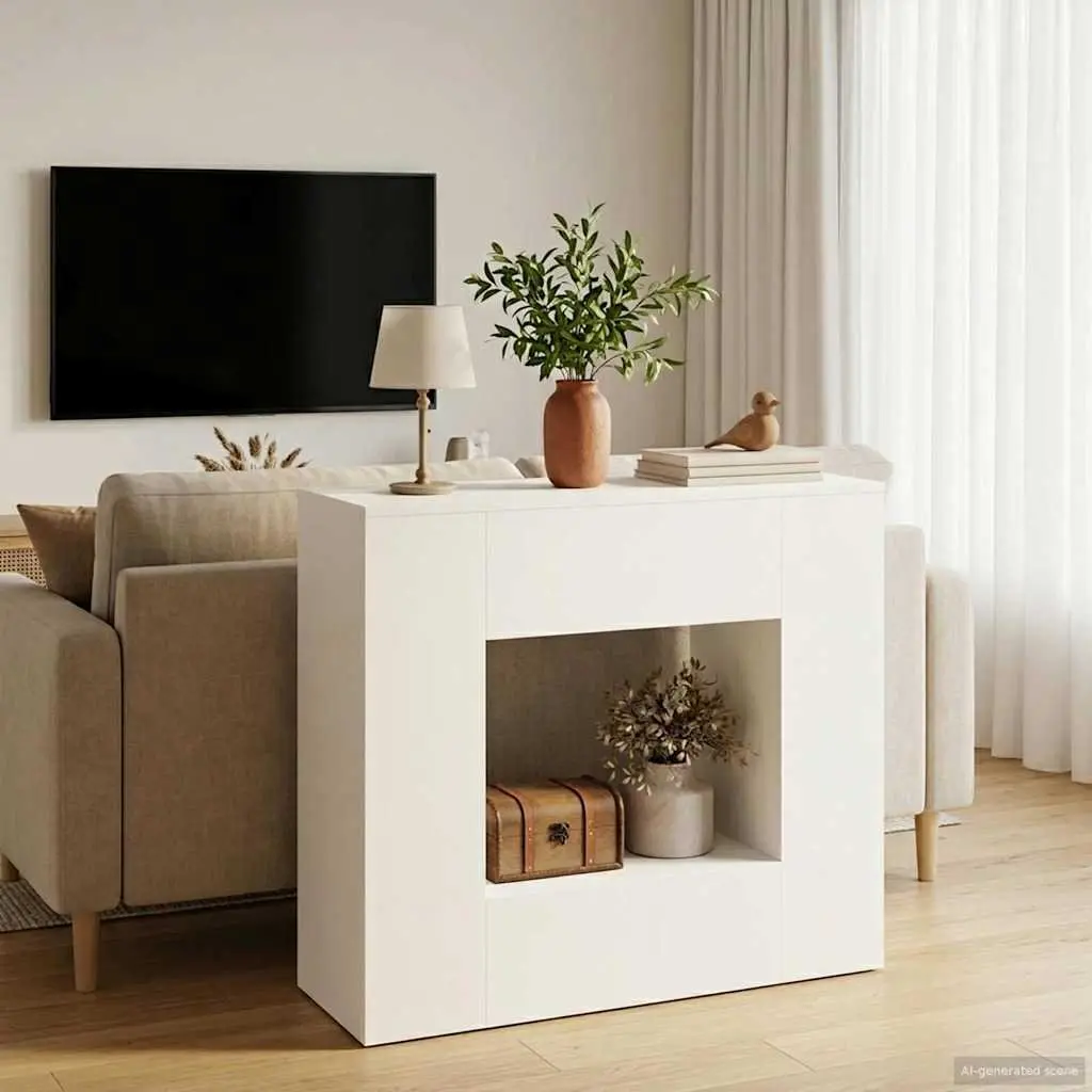 Entryway Console Table Storage Drawers and Shelves 82x29x74cm Living Room Home Office