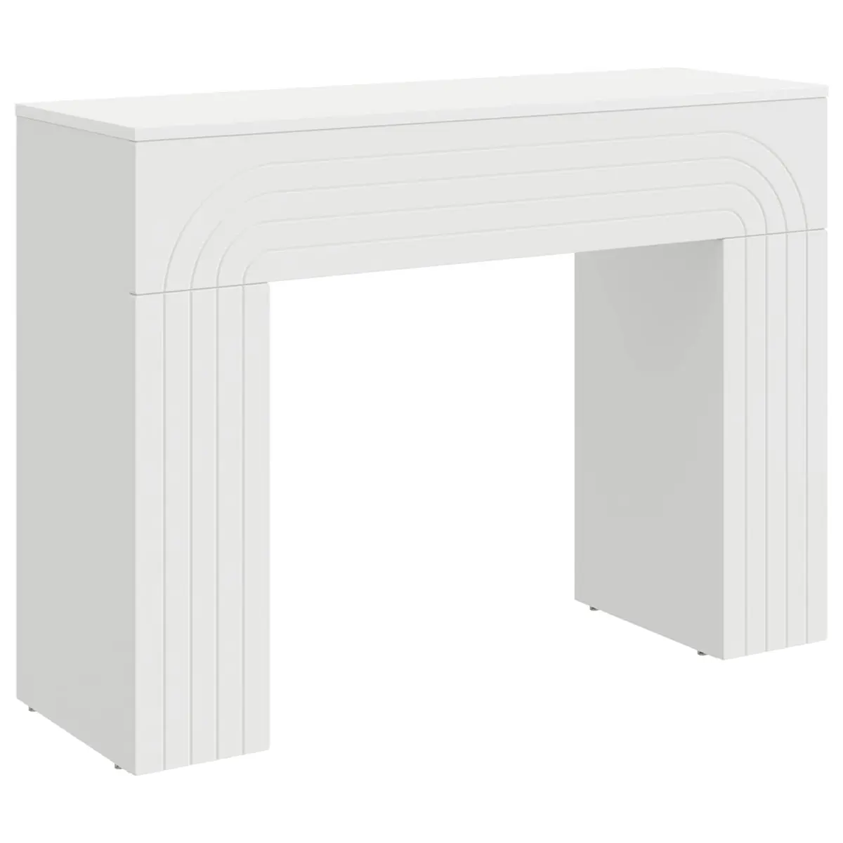 Coffee Table White Rectangular Modern 102 x 35 x 75 cm Engineered Wood