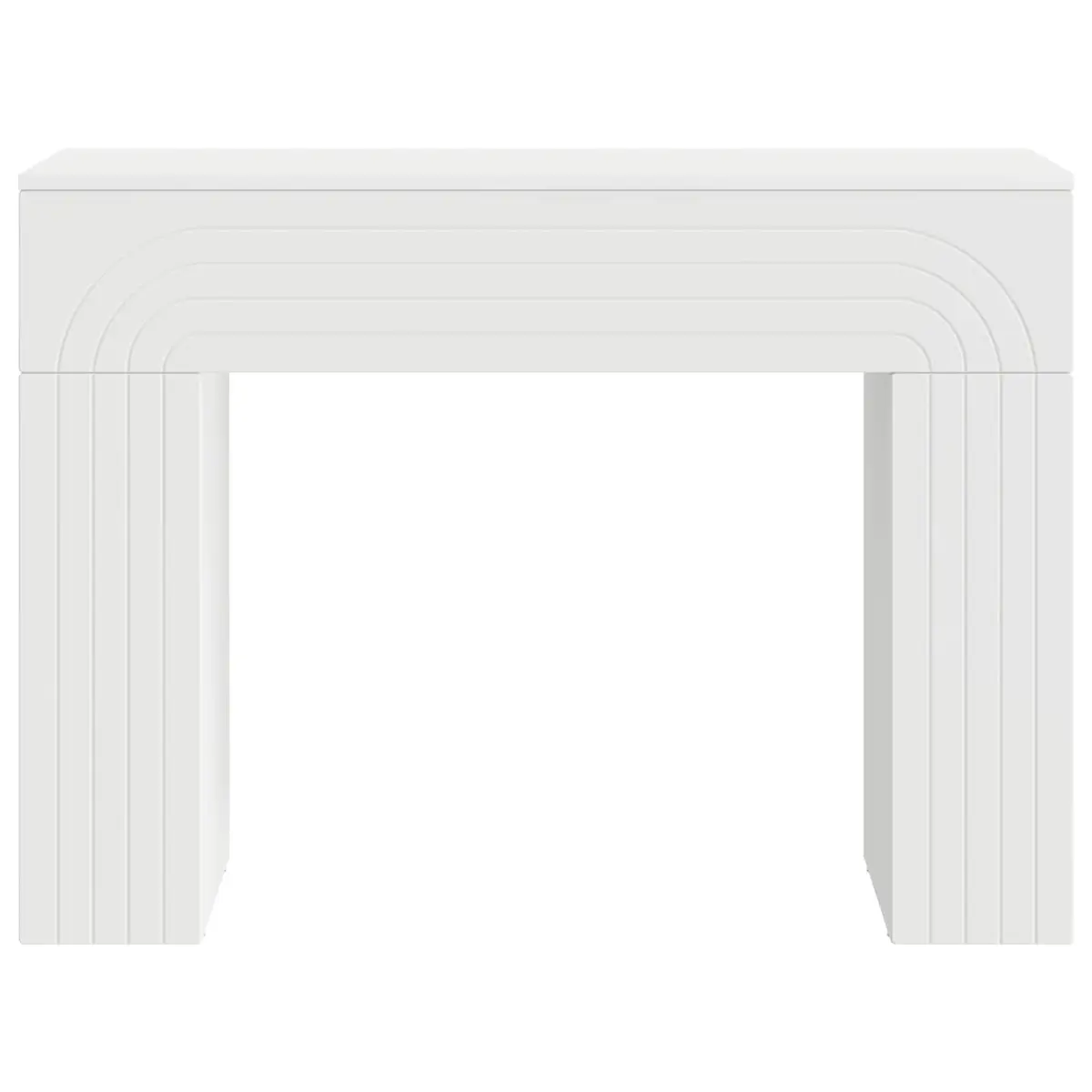 Coffee Table White Rectangular Modern 102 x 35 x 75 cm Engineered Wood