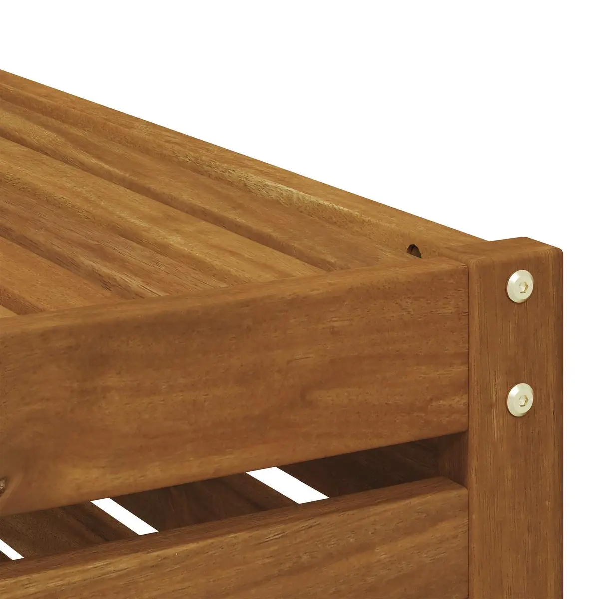 Outdoor Table Solid Acacia Wood Brown Modern Garden Furniture 59x59x37cm