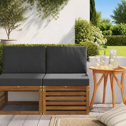 Your New Favorite Outdoor Middle Sofa in Brown