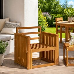 Friendly Brown Armrests 2 pcs for Your Outdoor Furniture