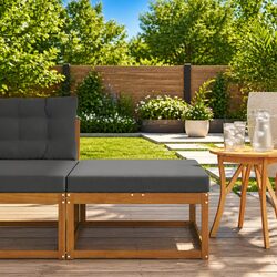 Your Perfect Companion: Outdoor Footstool in Brown