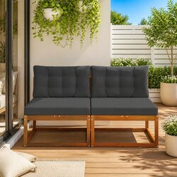 Friendly Modular Middle Sofa for Your Outdoor Needs