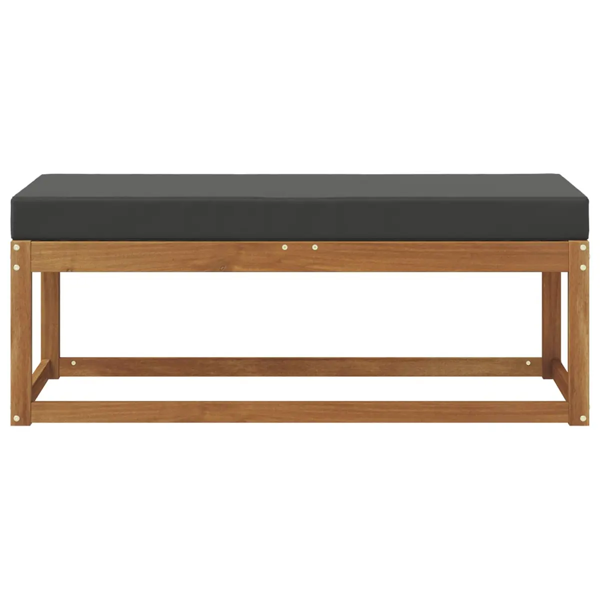 Outdoor Stool Bench Solid Acacia Wood Natural Finish Garden Patio Seating