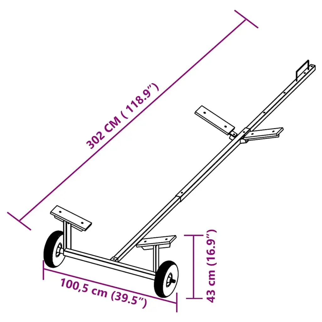 Boat Trailer for Small Vessel Transportation