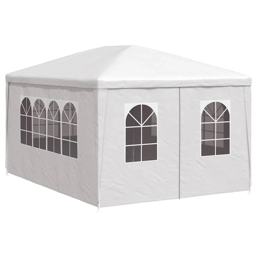 Party Tent Outdoor Gazebo 3x4m White with Door Panels