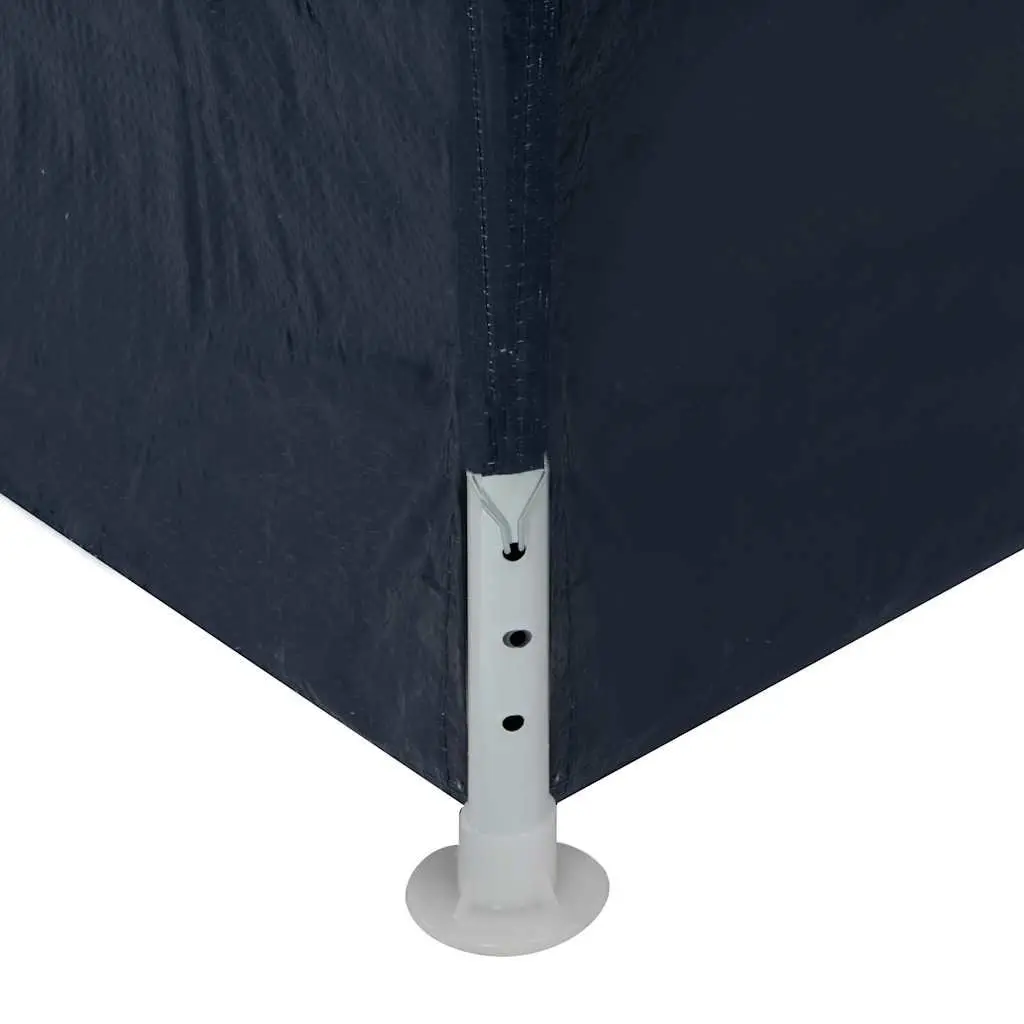 Party Tent Blue Outdoor Canopy 3x6 m with Side Panels and Door