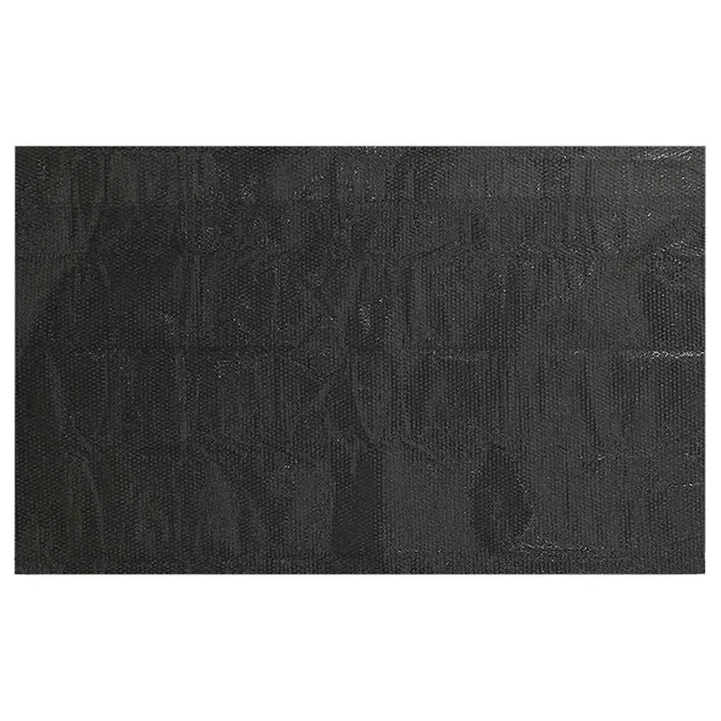 Solar Pool Cover PE Bubble Heater Blanket Black Rectangular 10x5m Floating