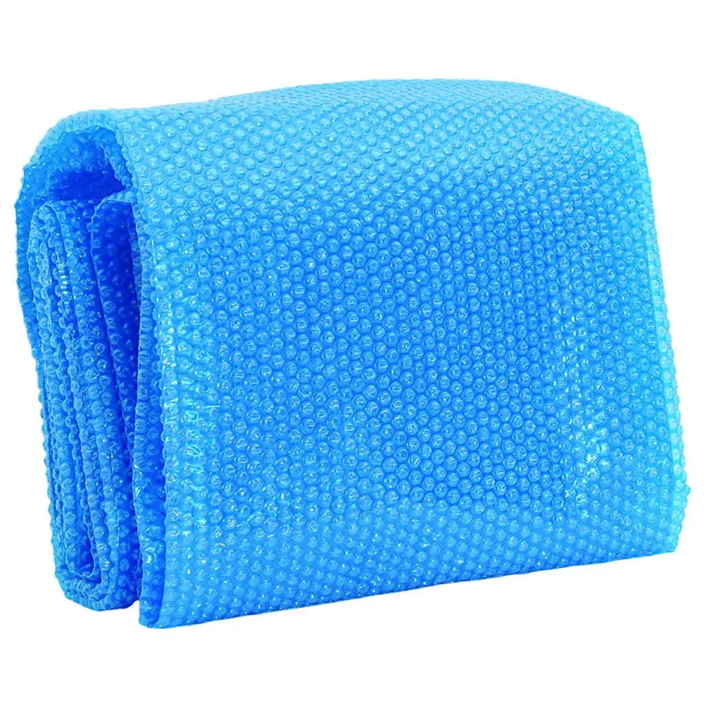 Solar Pool Cover Round Blue Heat Retention 381cm PE Bubble Film
