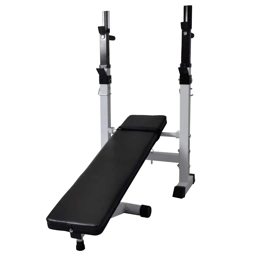 Weight Bench Adjustable Incline Decline Steel Frame Cotton Padded Home Gym