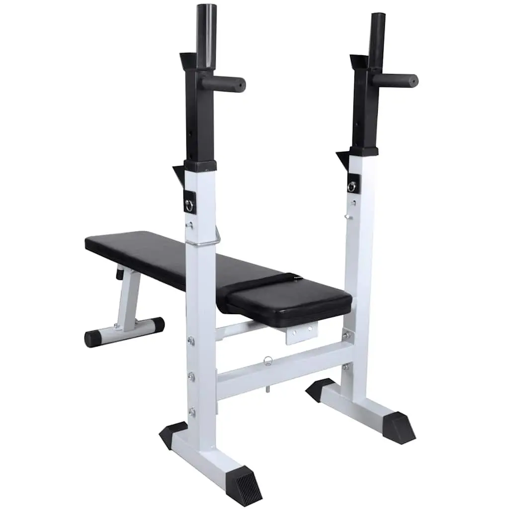 Weight Bench Adjustable Incline Decline Steel Frame Cotton Padded Home Gym