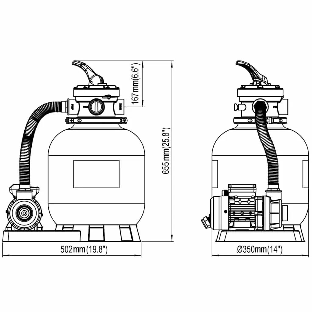 600W Pool Sand Filter Pump for Clean Water