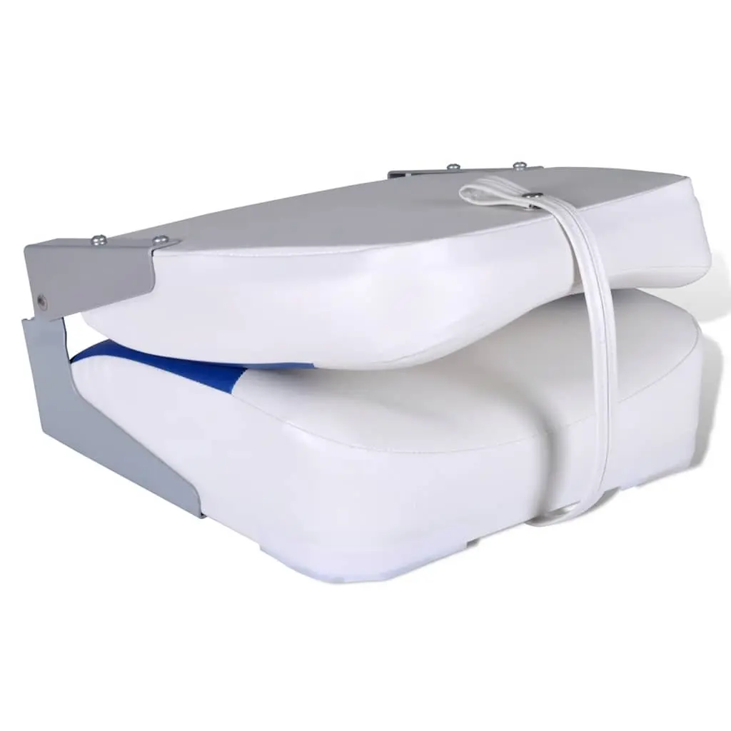 Boat Seat Foldable Backrest Blue 41 x 36 x 48 cm Watercraft Marine Chair Fishing