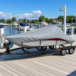 Your Reliable Grey Boat Cover 427-488cm for Protection