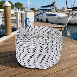 Braided Polyester Rope Coil 10mm x 50m Marine Industrial Boat Line