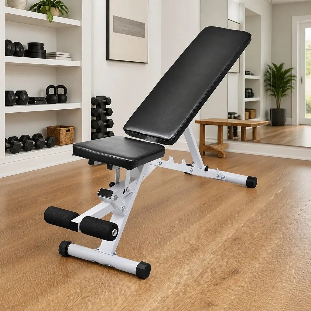 Workout Bench with Adjustable Backrest