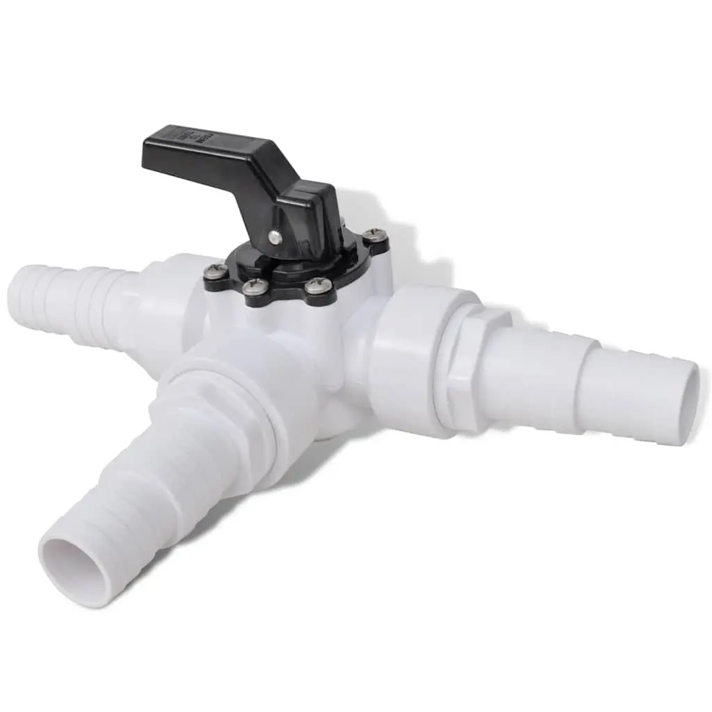 Pool Solar Heater Bypass Kit 3-Way Valve T-Connector 32mm 38mm