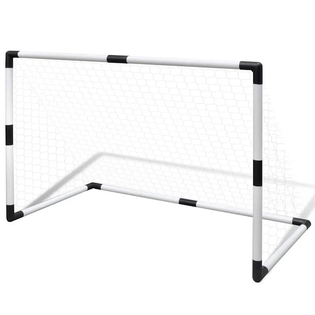 Mini Soccer Goals Set 2 Piece Kids Football Training Post Net Outdoor Backyard