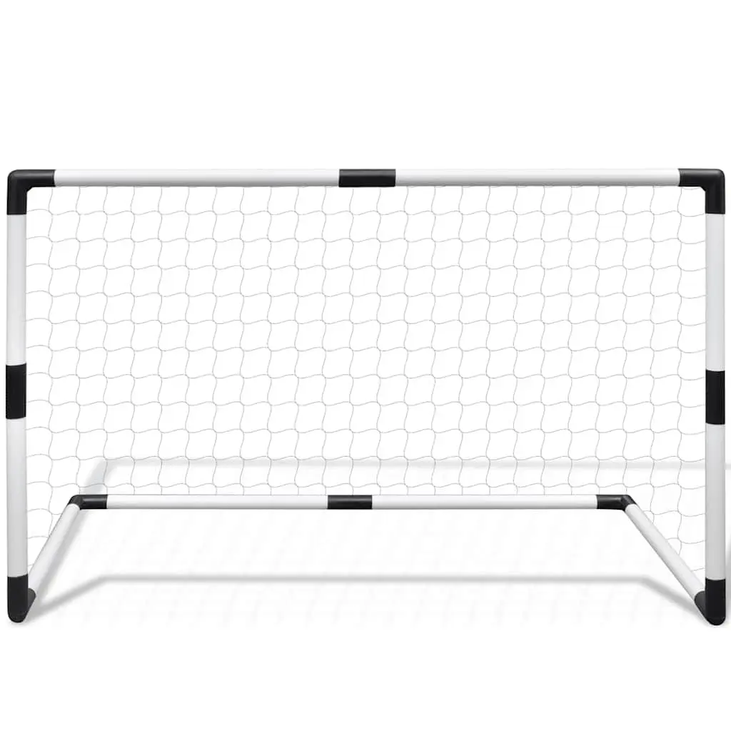 Mini Soccer Goals Set 2 Piece Kids Football Training Post Net Outdoor Backyard