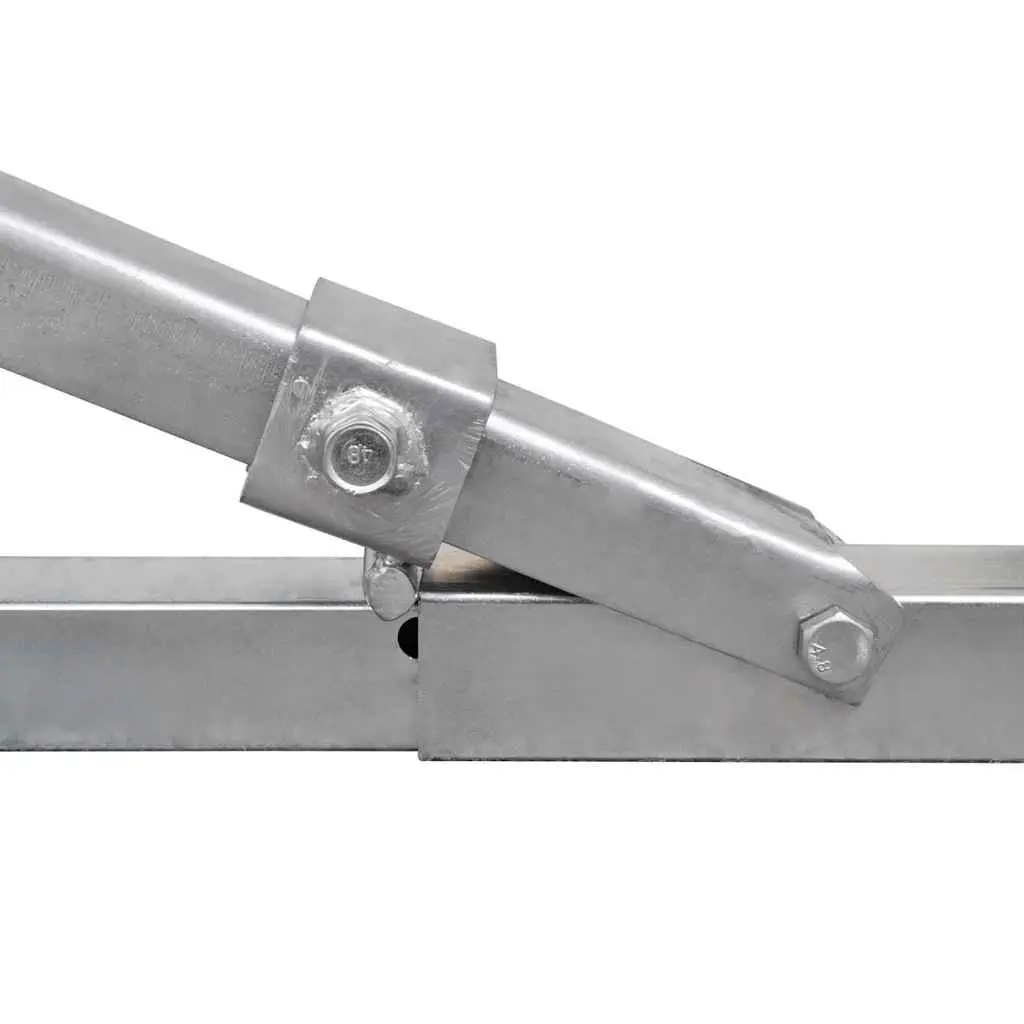 Boat Trailer Bottom Support Bracket with Keel Rollers Silver Adjustable