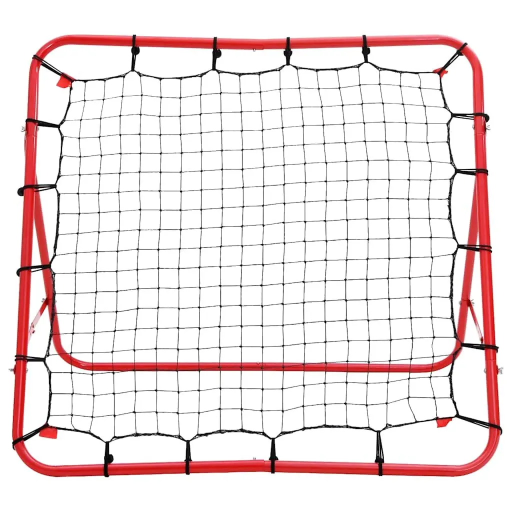 Football Kickback Rebounder Adjustable 100x100cm Four Angles Training Net Goal