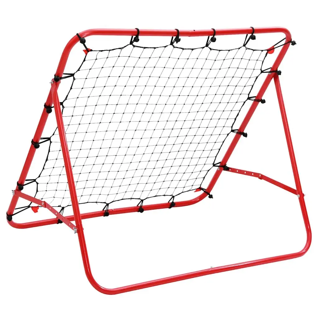 Football Kickback Rebounder Adjustable 100x100cm Four Angles Training Net Goal