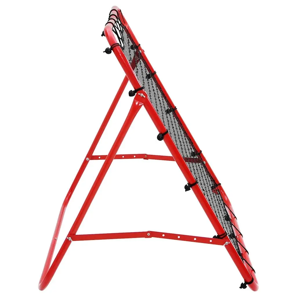 Football Kickback Rebounder Adjustable 100x100cm Four Angles Training Net Goal