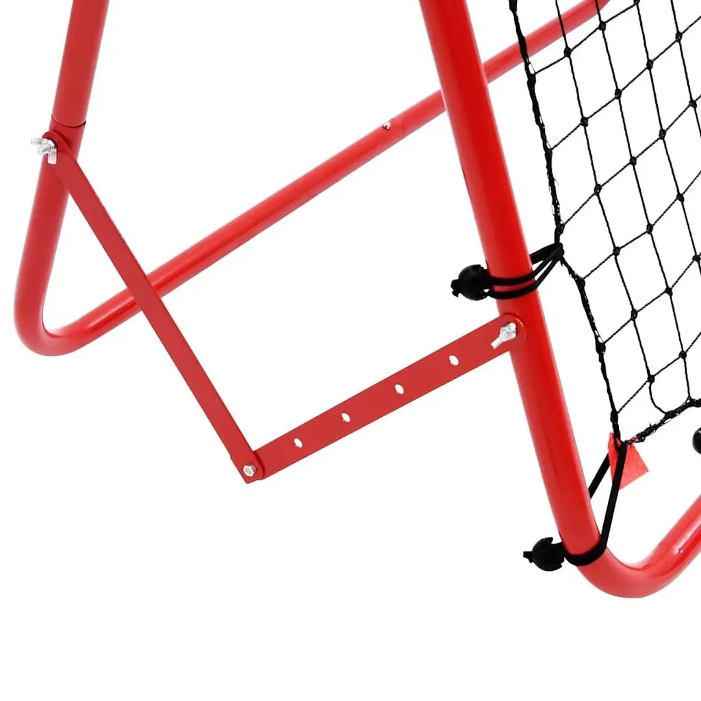 Football Kickback Rebounder Adjustable 100x100cm Four Angles Training Net Goal