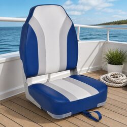 Boat Chair High Backrest Foldable Waterproof Seat for Fishing Marine Vessels