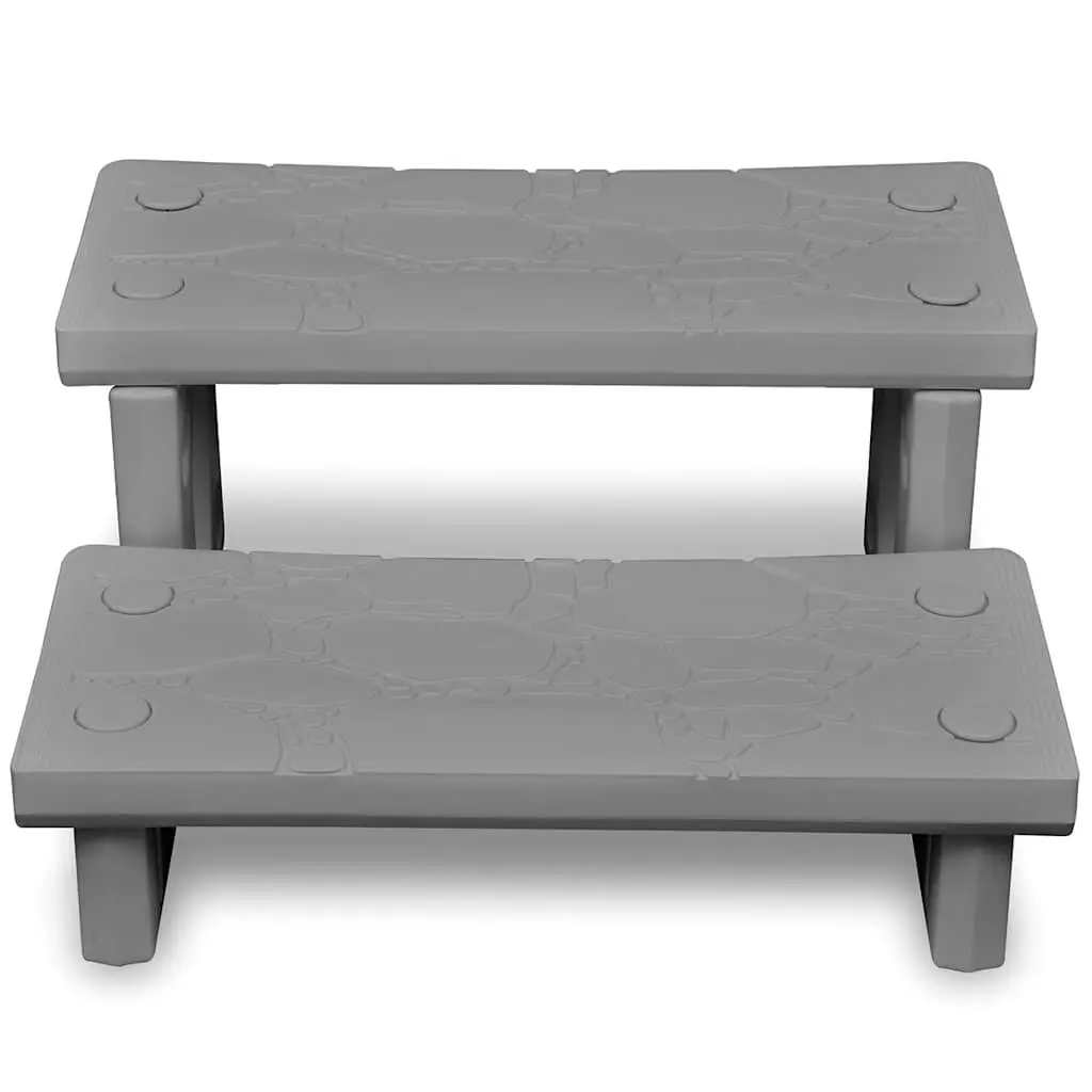 Spa Steps Non-Skid Surface Lightweight Grey Accessory