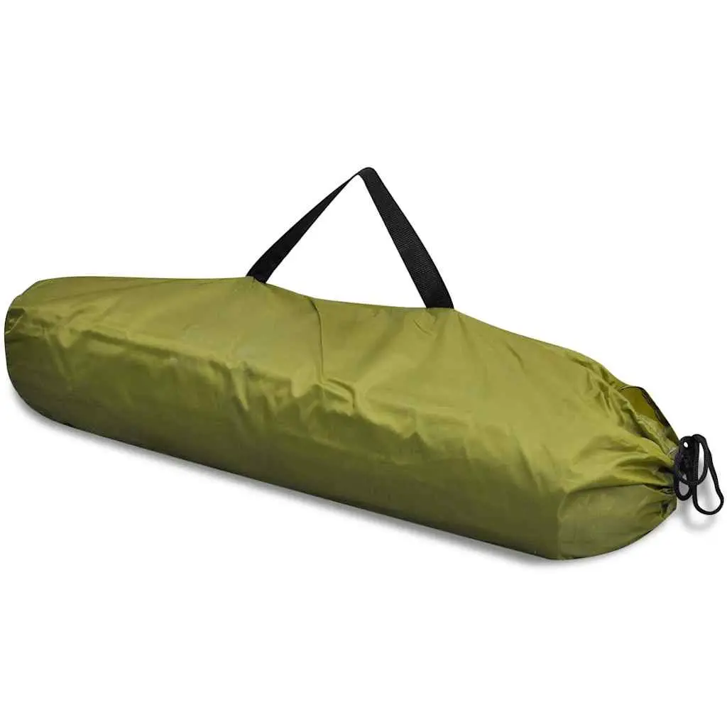 Portable Changing Room Shower Tent Privacy Enclosure Green Fiberglass Pole Frame