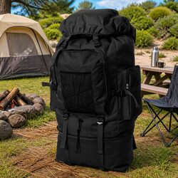 Your Go-To Black Army-Style Backpack XXL 100L