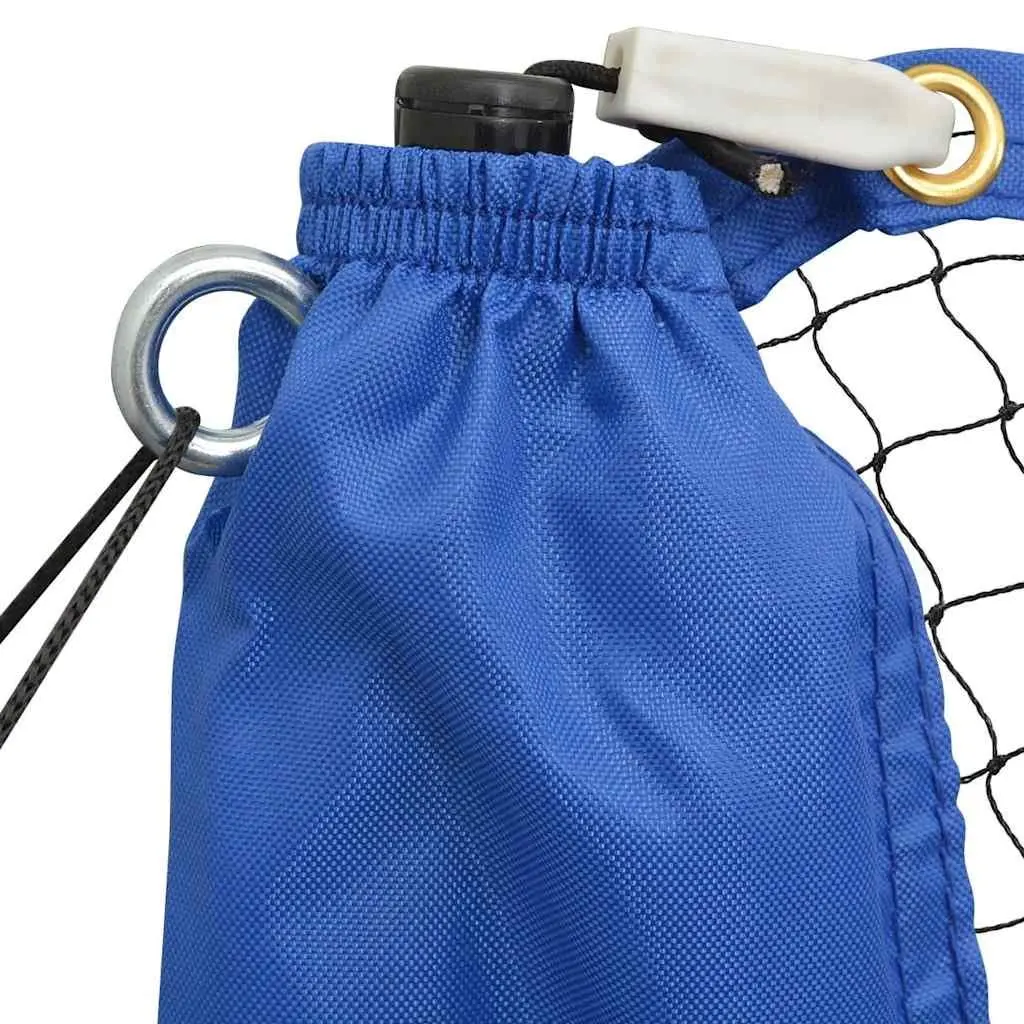 Badminton Net Portable 600x155 cm Adjustable Height with Double-Stitched Mesh Carrying Bag