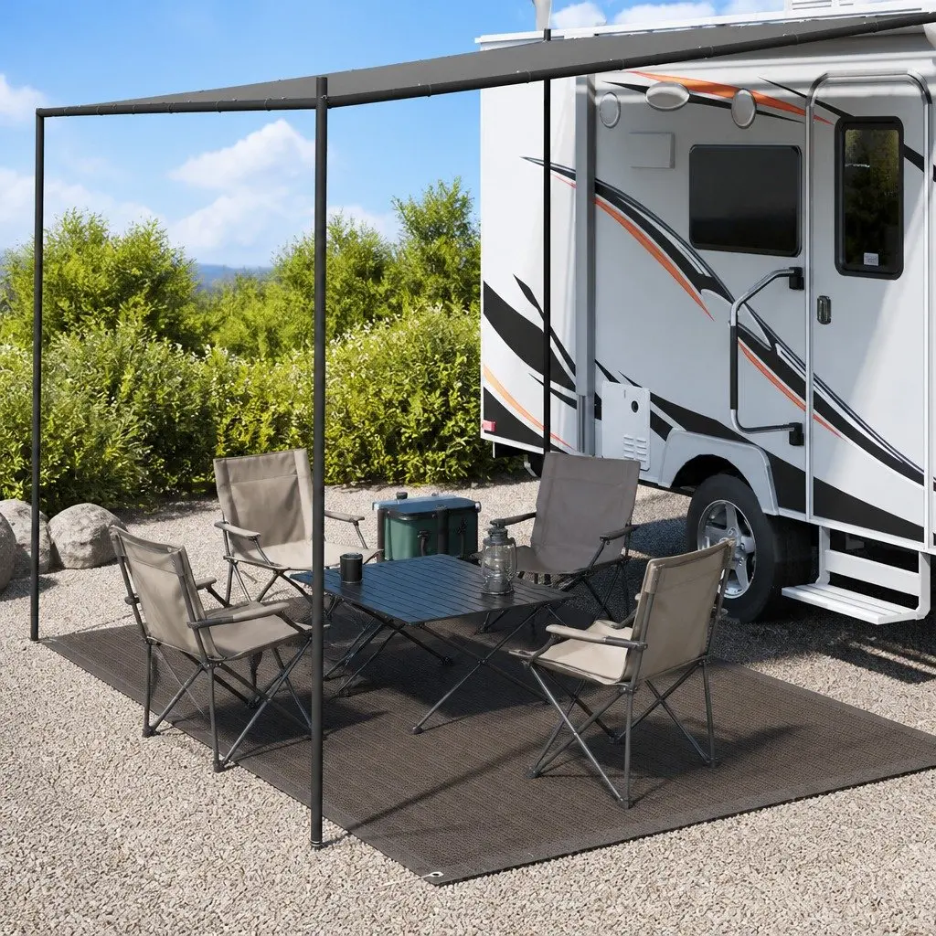 Tent Carpet High-Density Polyethylene 250x300 cm Anthracite
