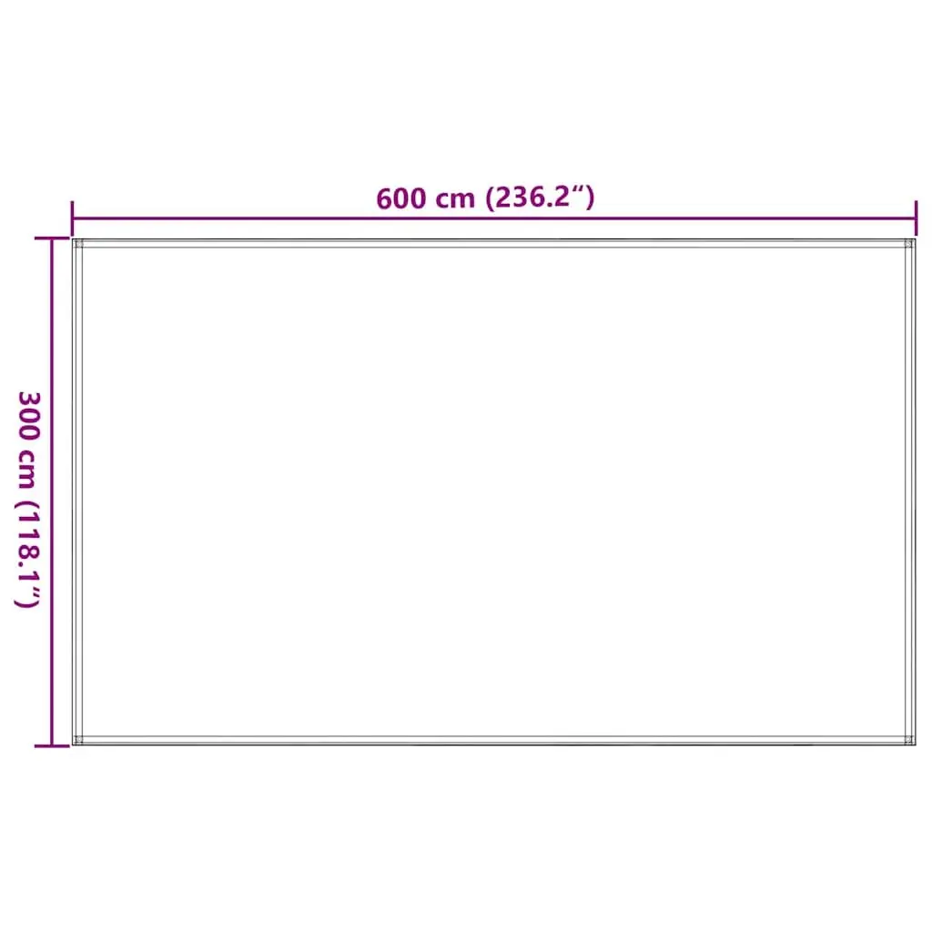 Tent Carpet 300x600 cm Outdoor Camping Ground Sheet Anthracite