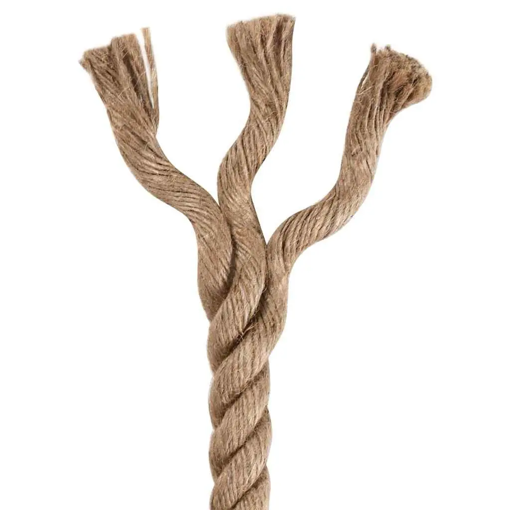 Jute Rope Biodegradable 10mm 100m Brown Natural Cord for Garden Decking Handrails