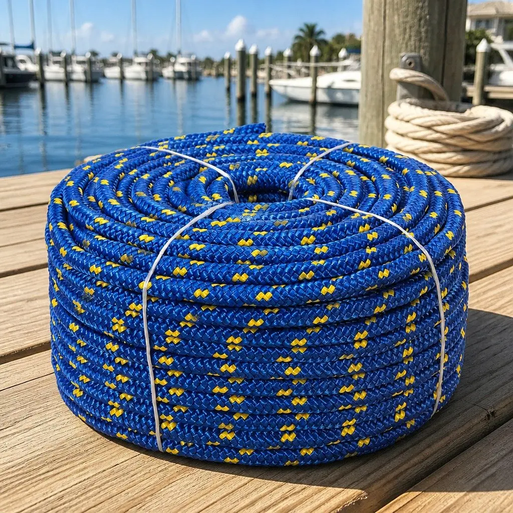8mm Blue Marine Rope 100m for Sailing & More