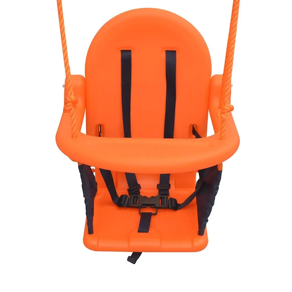 Toddler Swing Set Ergonomic High Back Seat Outdoor Play Equipment