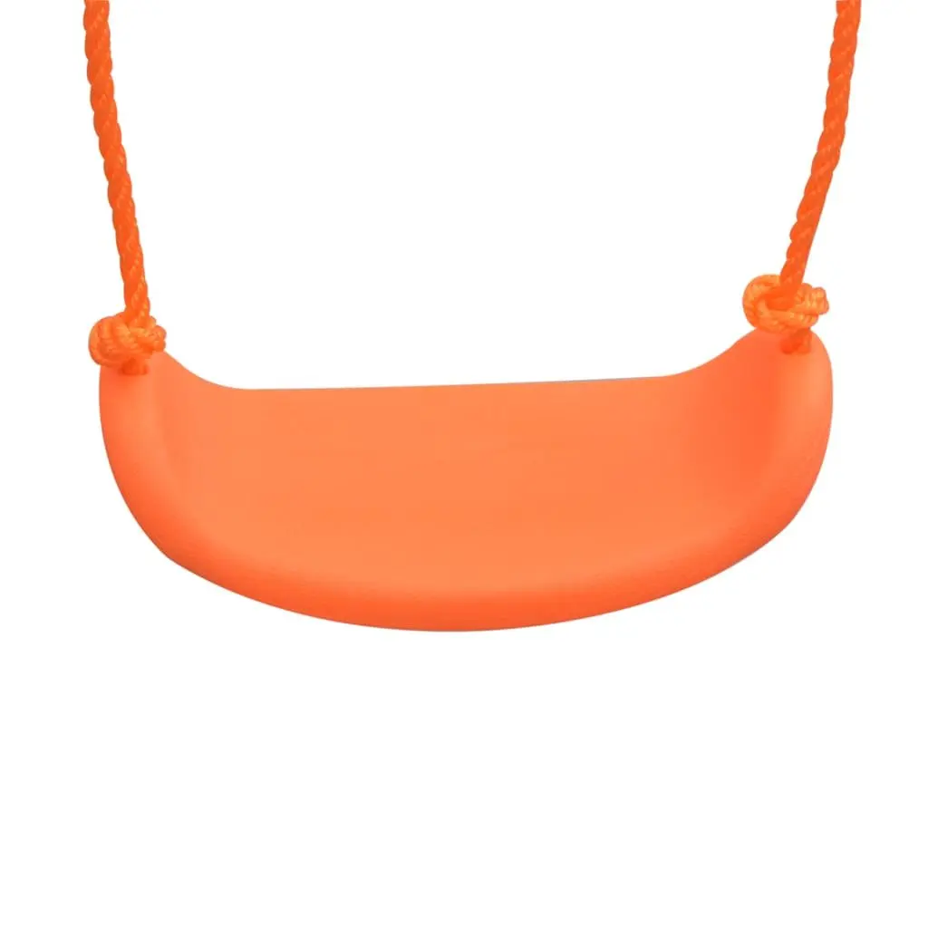 Single Swing Sturdy Steel Frame Orange Outdoor Play Equipment